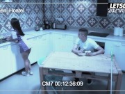 Preview 1 of Maid Jade Presley Does A Good Job Of Cleaning & Sucking Cock - HORNY HOSTEL