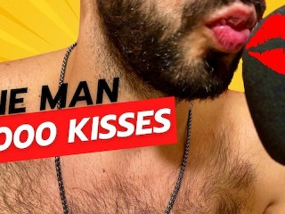ASMR Masculino | 1000 Beijos Gentis