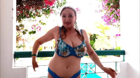 Bikini Bliss: Hot Busty Granny MariaOld Vacation Diary. From Poll to Nudes.