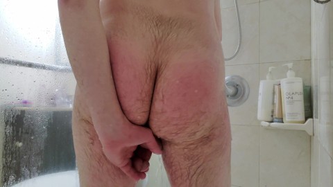 Playing with my ass and edging till my cock twitches (part 3/4)