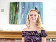 Preview 1 of Blonde Teen Riley Star Sucks and Fucks Her Way to a Facial
