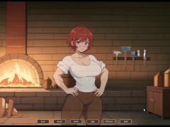 TOMBOY Love in Hot Forge [ Hentai Game ] Ep.4 FEMDOM titjob in the kitchen !