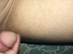 young latin man alone in his room masturbating with big heterosexual cock