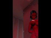 Preview 6 of Virtual kinky Slut Plays With Her Big Tits and Wet Pussy in The Shower