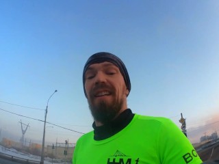 Morning Running 10 Killometers in Moscow