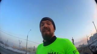 Утренний бег 10 киллометров в Москве