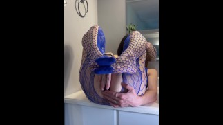 Double Penetration Fucking Ass Tight Wet Pussy DP Dildo Leg Body Shaking Orgasms