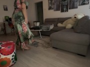 Preview 1 of Spring Cleaning Dress and Bare Ass Stinky Farts (full video on my official site)