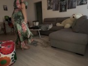Preview 2 of Spring Cleaning Dress and Bare Ass Stinky Farts (full video on my official site)