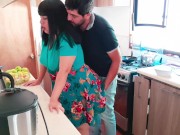 Preview 4 of hot stepmom fucked in the kitchen