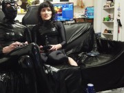 Preview 3 of Gaming in Latex and Zentai - Latex Toe Socks Focus - Side of Light