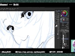 working process-porn comic 神の手#2 p10