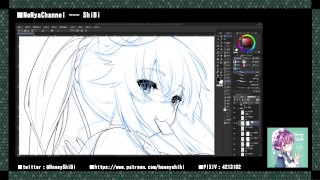 working process-porn comic 神の手#2 p10