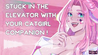 Stuck Elevator Catgirl Erotic ASMR Audio