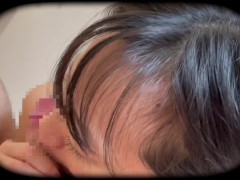 フェラ好き彼女の濃厚主観フェラ♡乳首をせめたら「挿れて」と懇願♡生中出しセックス　日本人 カップル 素人 騎乗位 7/16