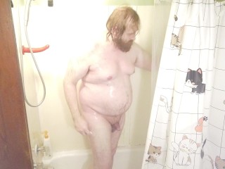Little Sissy Sub Famboy Dances in the Shower nude doing sexy Poses POV HD Wet And Wild Show