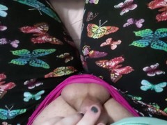 chubby t-girl masturbates with clear toy - Screenshot 6 of 16 - Trans