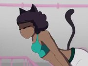 Preview 1 of Cat girl was creampied like a fountain