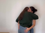 Preview 3 of I fulfill my fetish of having lesbian sex with jeans.