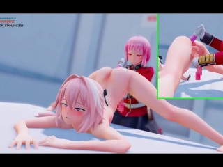 FEMBOY ASTOLFO ANAL FUCKED BY NEW TOY IN BATHROOM | TRAP HENTAI ANIMATION 4K 60FPS
