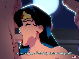 Wonder Woman threesome fuck Video