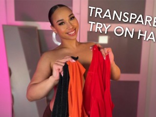 Transparent Clothes Try On Haul | BabygirlHazel Video