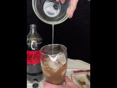Cum & Coke - 2 - my Wife Told me to make a cum Drink