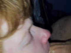 GingerPeach gets face fucked and filled with cum - Screenshot 10 of 16 - Rough Face Riding