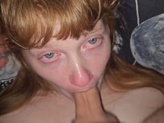 GingerPeach gets face fucked and filled with cum - Screenshot 5 of 16 - Rough Face Riding