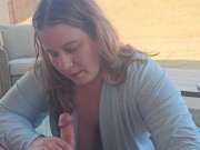 Preview 3 of Milf Outdoor Blowjob