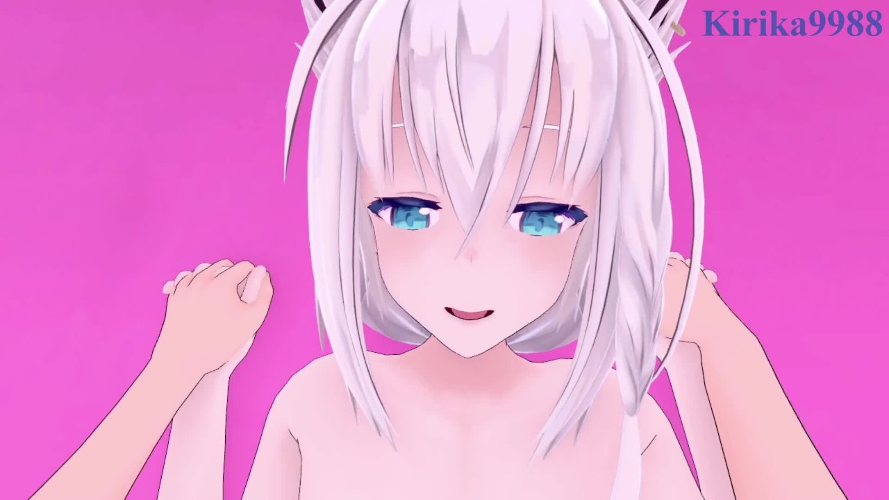 Shirakami Fubuki and I have intense sex in a secret room. - Hololive VTuber  POV Hentai
