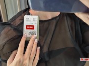 Preview 6 of Try On Haul Transparent Clothes, Completely See-Through. At The Mall. See on me in the fitting room
