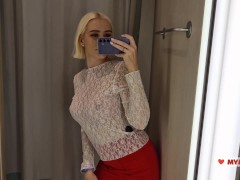 Try On Haul Transparent Clothes, Completely See-Through. At The Mall. See on me in the fitting room