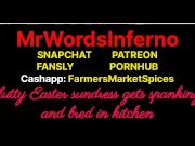 Preview 1 of Audio Erotica - Easter Dress - College Slut Gets Fucked and Bred In Kitchen at Picnic