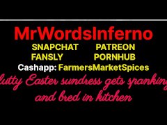 Audio Erotica - Easter Dress - College Slut Gets Fucked and Bred In Kitchen at Picnic