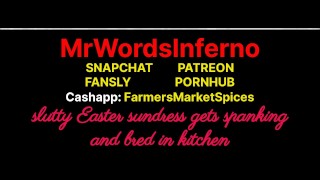 Audio Erotica - Robe de Pâques - Une salope se fait baiser et élever dans la cuisine au pique-nique