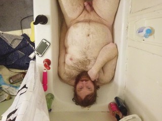 Little ABDL Bath Sexy Bath Time Sabão Bliss Foxy Peg my Ass!