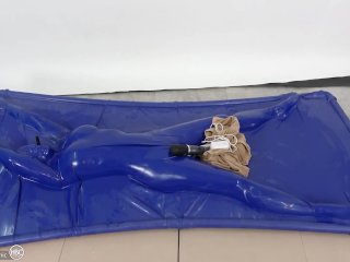 Screen Capture of Video Titled: Zentai vacuum bed