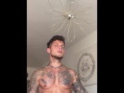 Preview 5 of Tiktok hunk spanish muscular boygym with fat cock