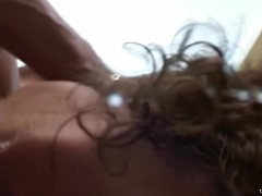 April gladly offered her boyfriend either her pussy wet from excitement or her bottomless warm ass