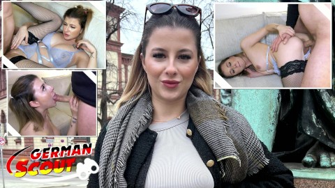 GERMAN SCOUT - Mia Minou, une gameuse allemande pick-up pour un casting de baise à Munich