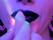 Preview 2 of Lip Smelling Wearing Lipstick Compilation  👄💄