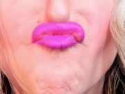 Preview 4 of Lip Smelling Wearing Lipstick Compilation  👄💄