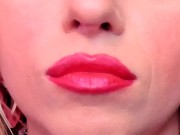 Preview 6 of Lip Smelling Wearing Lipstick Compilation  👄💄