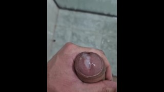 JERKING OFF AND CUM IN THE SHOWER