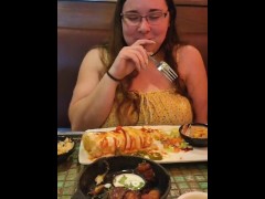 POV: Your on a date with your awkward girlfriend.