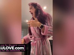 Big tits babe recording customs & sharing behind porn scenes daily candid adventures - Lelu Love