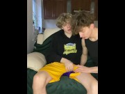 Preview 1 of Polish boy with monster white cock fuck face step bro face and cum in mouth