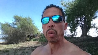 Muscle by Lake Near People Naked