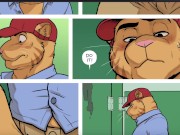 Preview 2 of Furry Comic Dub: Rest Stop by Meesh (Furry, Furries, Furry Sex, Furry, Public Anal)